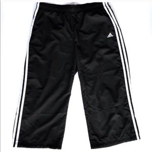 adidas Pants - Adidas cropped pants black with classic 3 stripes adidas Pants - Adidas cropped pants black with classic 3 stripes